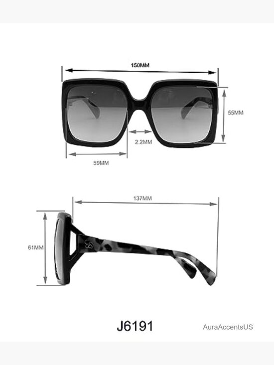 Women\'s Oversized Square Sunglasses UV400